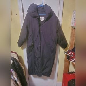 Mulberry street puff trench full length coat